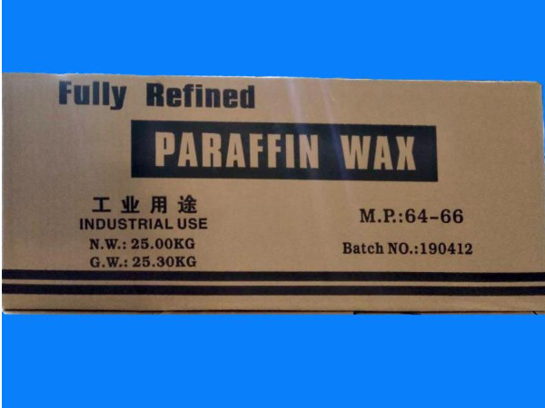 64/66 Fully refined paraffin wax packing in 25kgs/carton