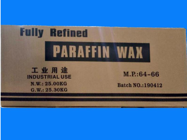 64/66 Fully refined paraffin wax packing in 25kgs/carton