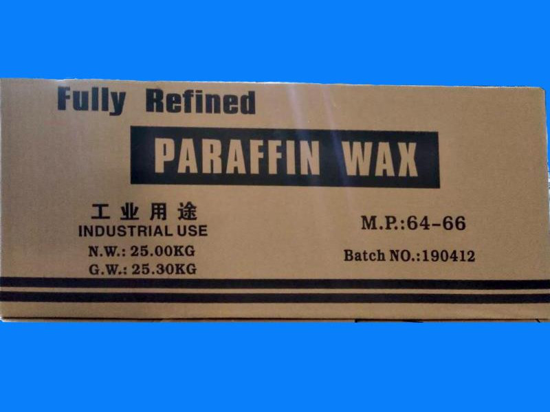 64/66 Fully refined paraffin wax packing in 25kgs/carton